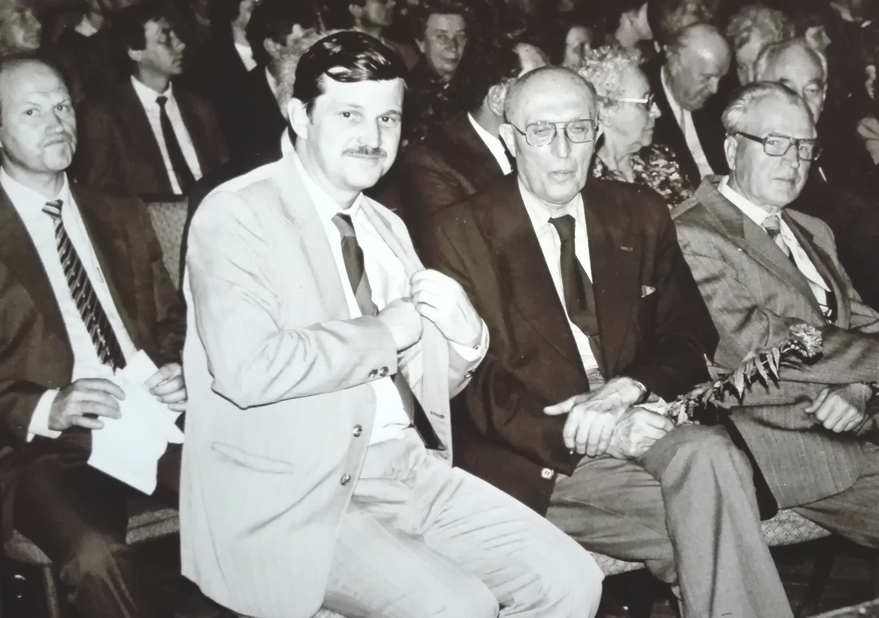 J.Bárta se synem 1.řed.J.Moricem 1986